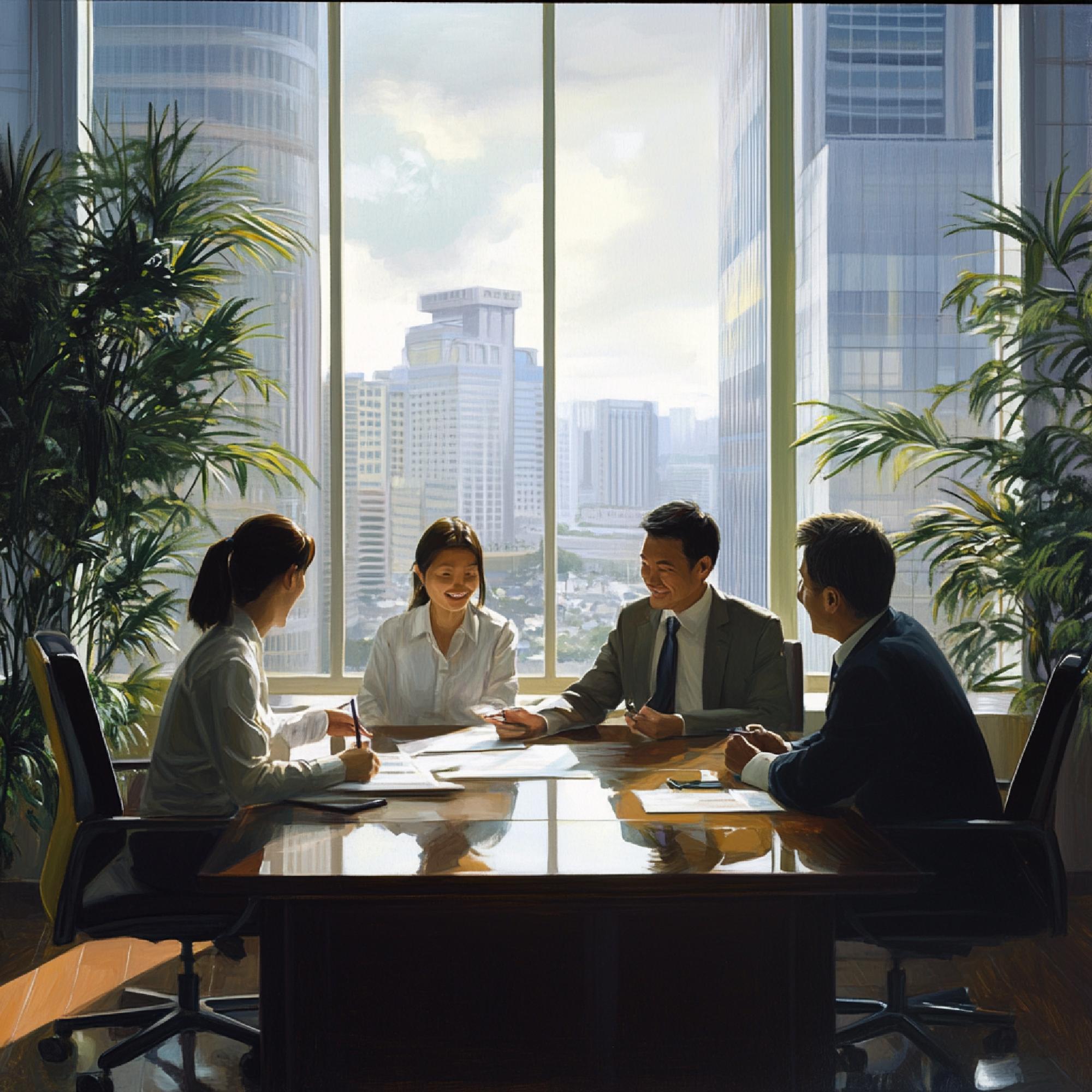 Professional team member Davis profile photo in Malaysia office environment